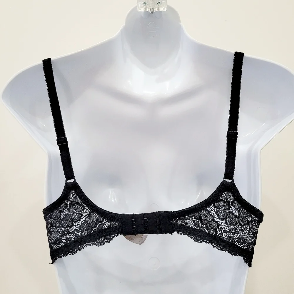 Victoria's Secret Dream Angels Push Up Black Lace Bra Size: 34C - Picture 4 of 10